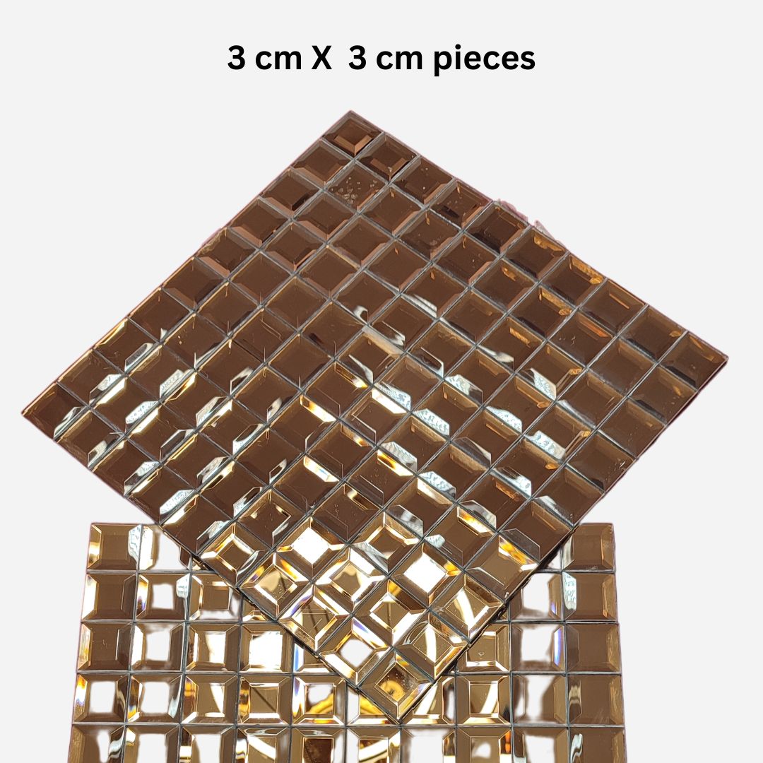 Bronze Mirror Tiles 3cm by 3cm